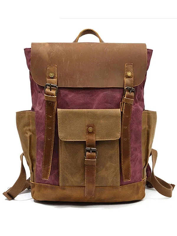 Outdoor Sports Mountaineering Bag Travel Backpack Canvas Backpack