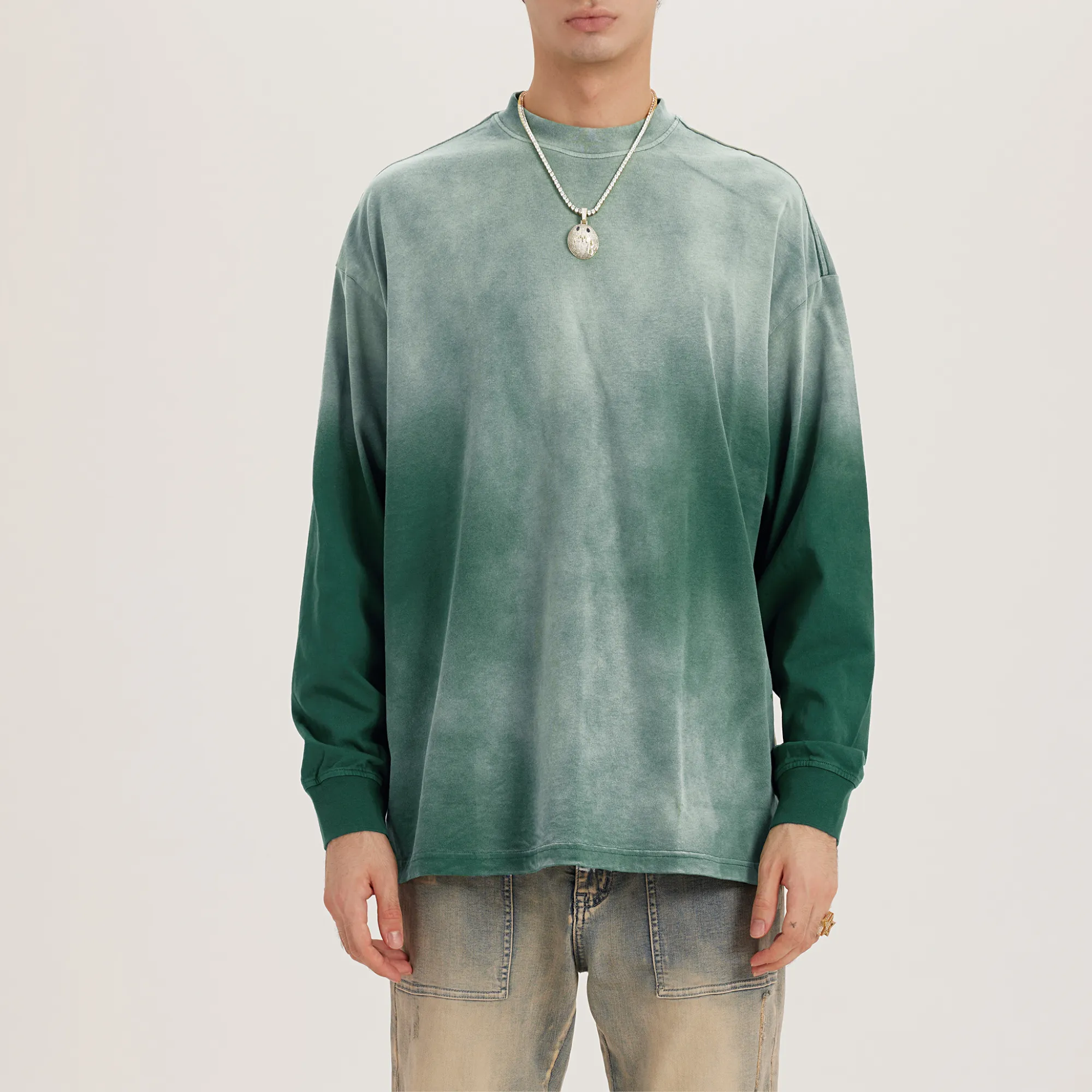 Oversized Crewneck x Drop Shoulder x Washed Out