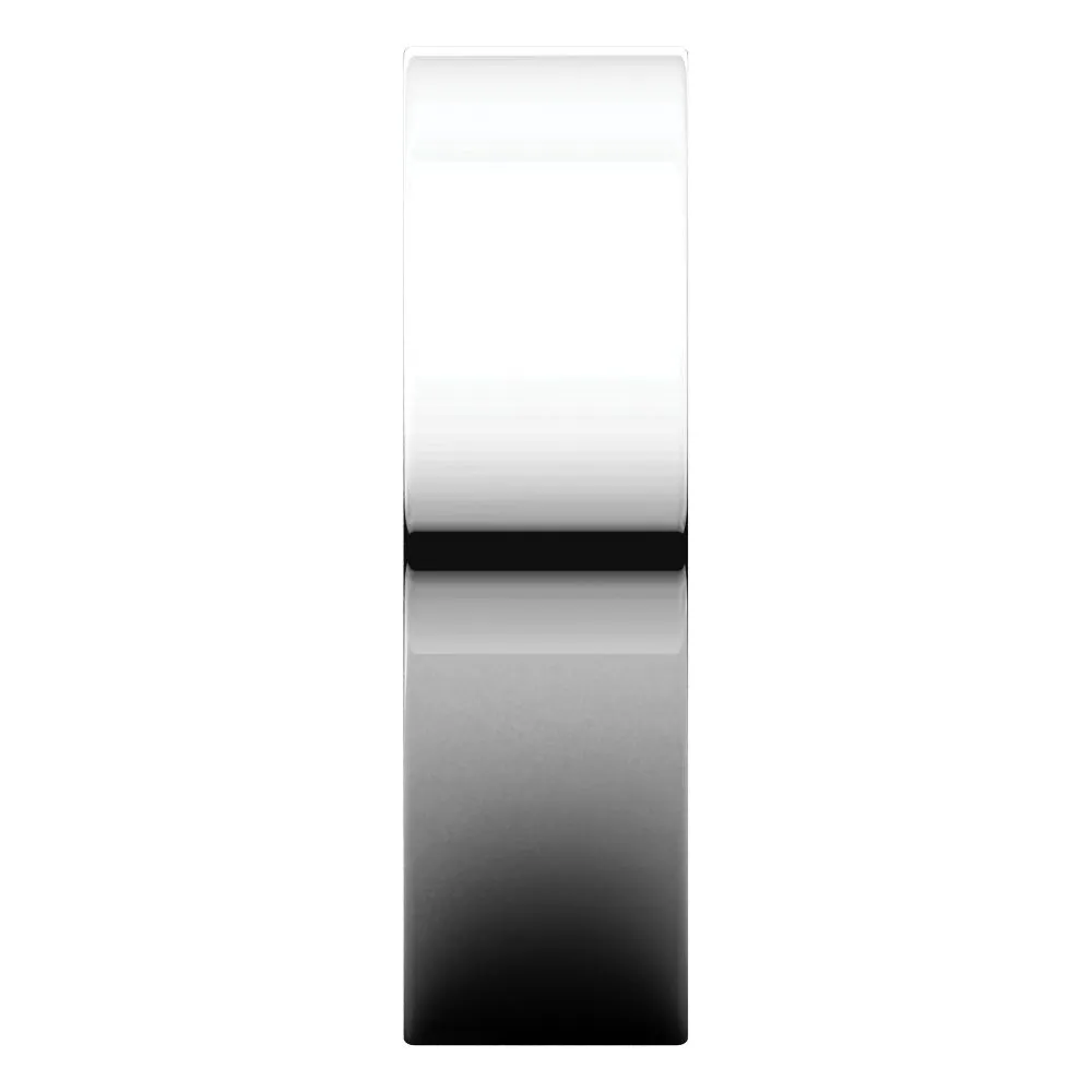 Palladium 6mm Flat Comfort Fit Band, Size 9