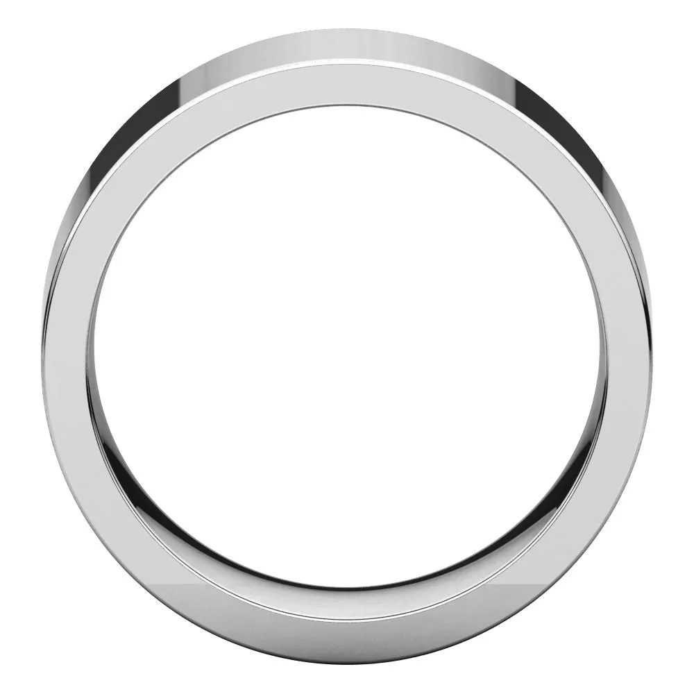 Palladium 8mm Flat Comfort Fit Band, Size 5.5
