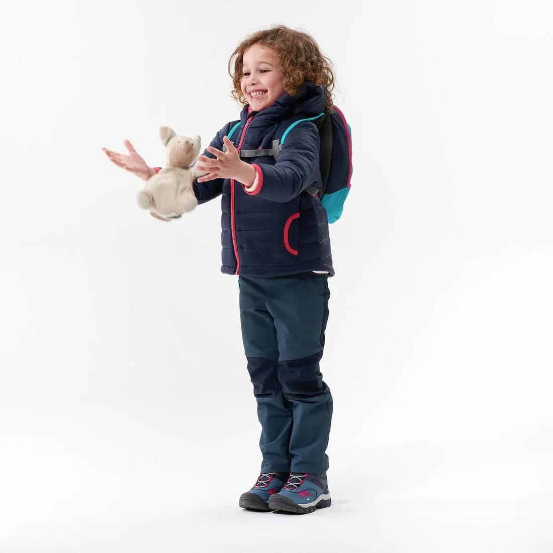 Pantalon softshell de randonnée - MH550 gris - enfant 2 - 6 ans