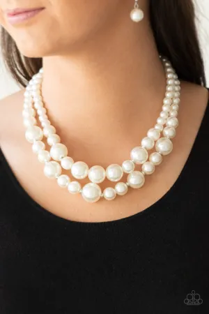 Paparazzi The More The Modest Necklace White