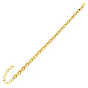 Pavé Circular Link Bracelet