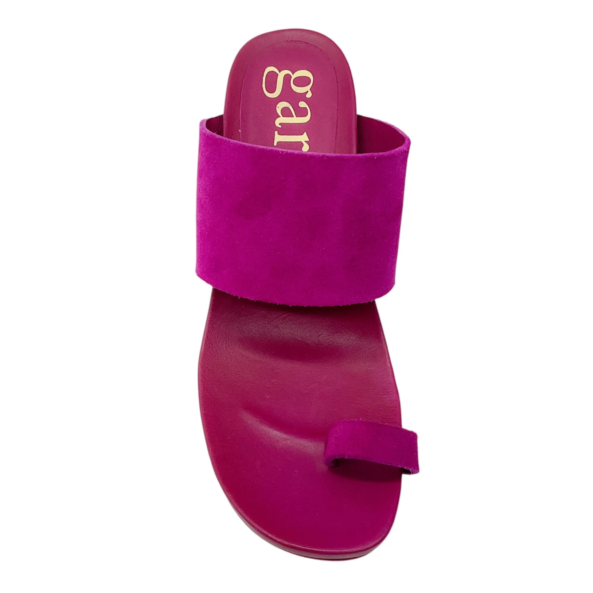 Pedro Garcia Magenta Suede Sandals