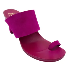 Pedro Garcia Magenta Suede Sandals