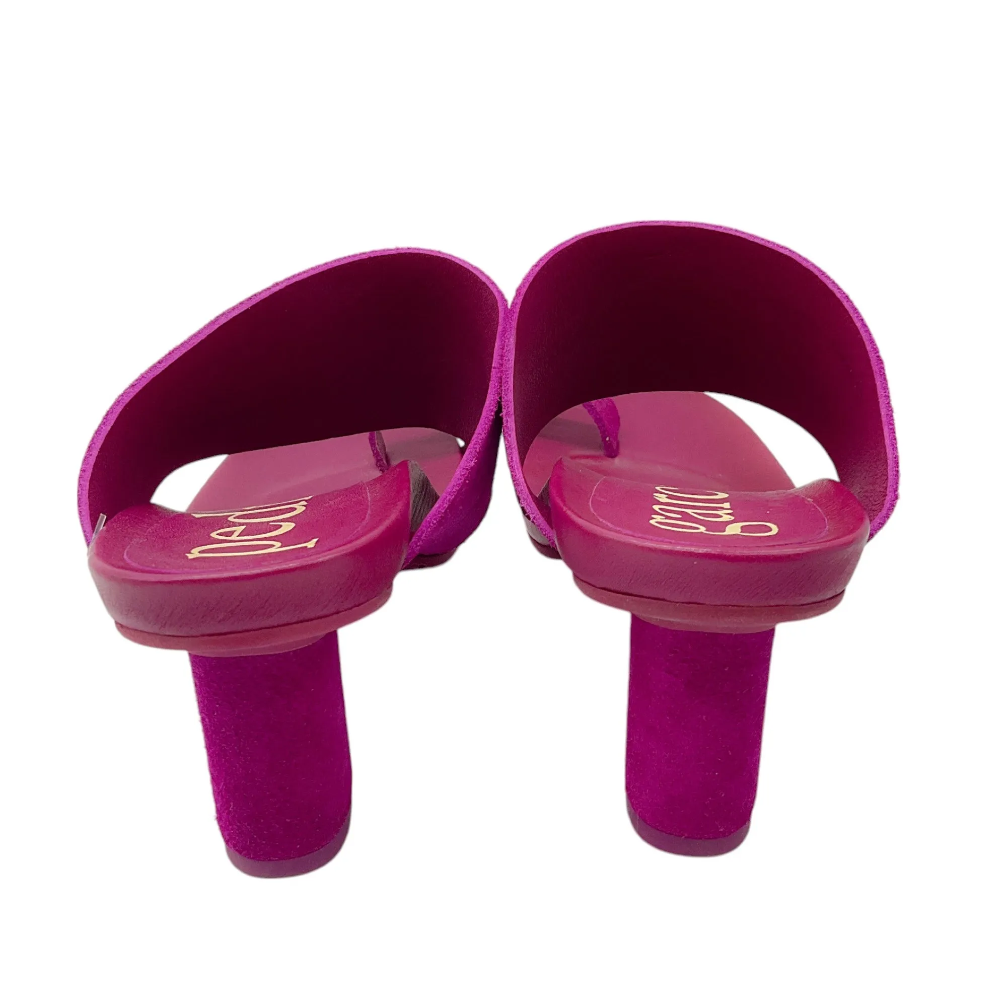 Pedro Garcia Magenta Suede Sandals
