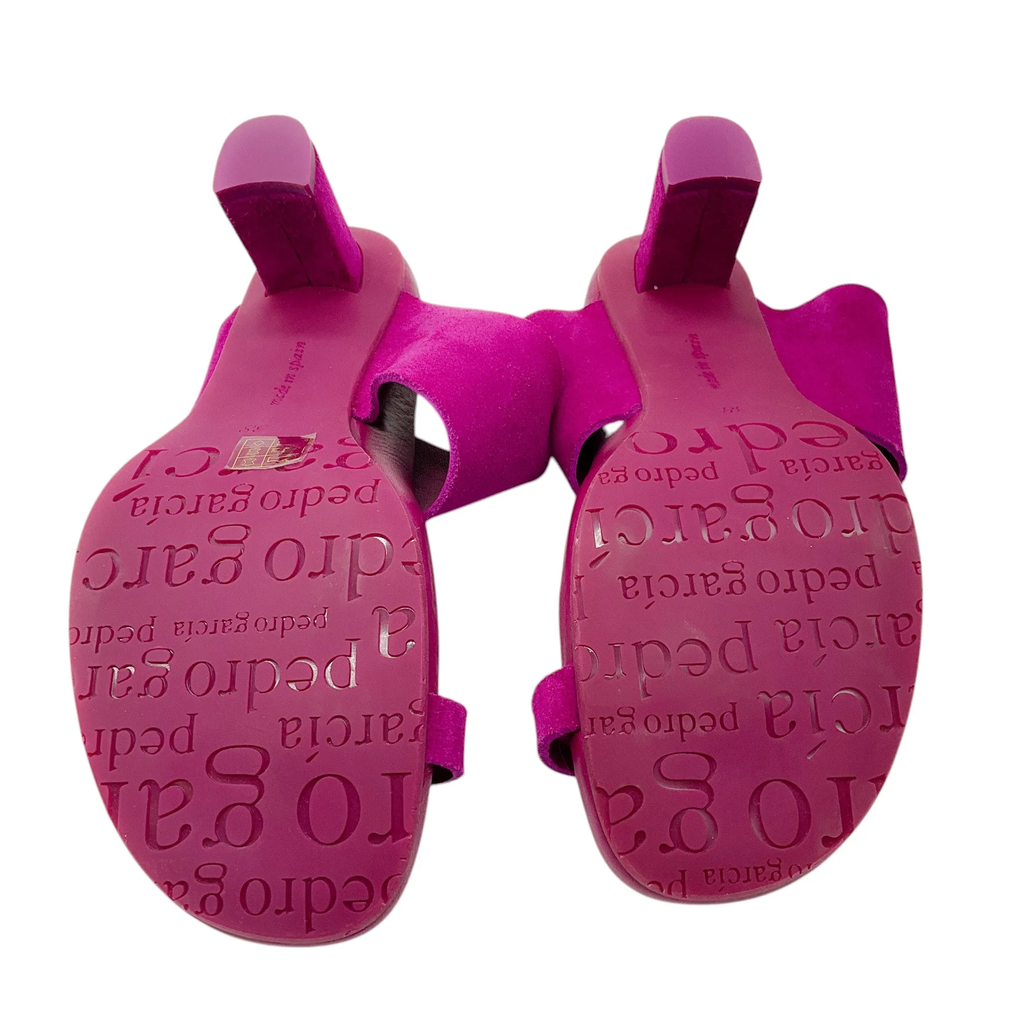 Pedro Garcia Magenta Suede Sandals