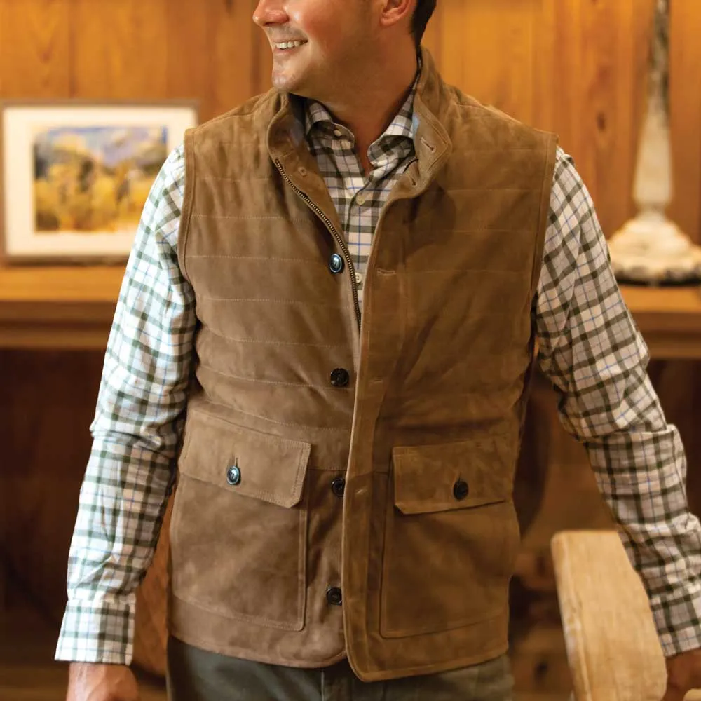 Peter Millar Suede Greenwich Vest