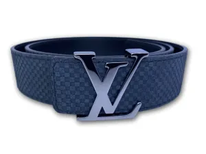 Petit Damier Suede Carbon Belt