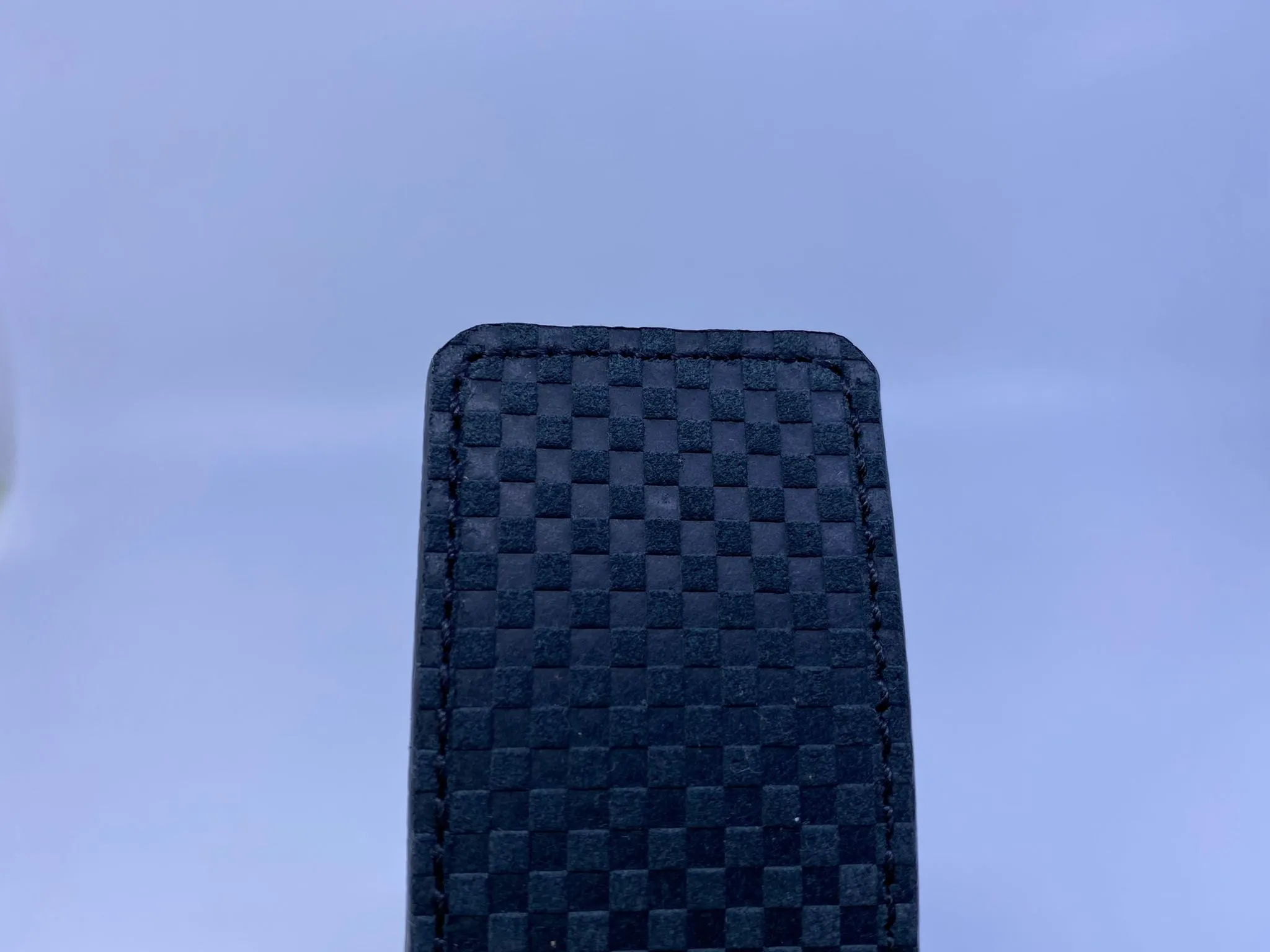 Petit Damier Suede Carbon Belt