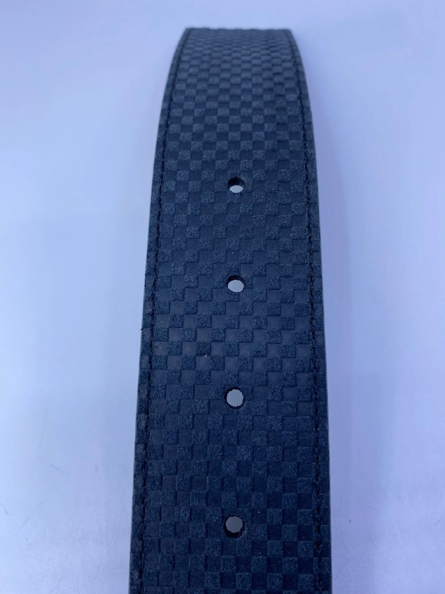 Petit Damier Suede Carbon Belt