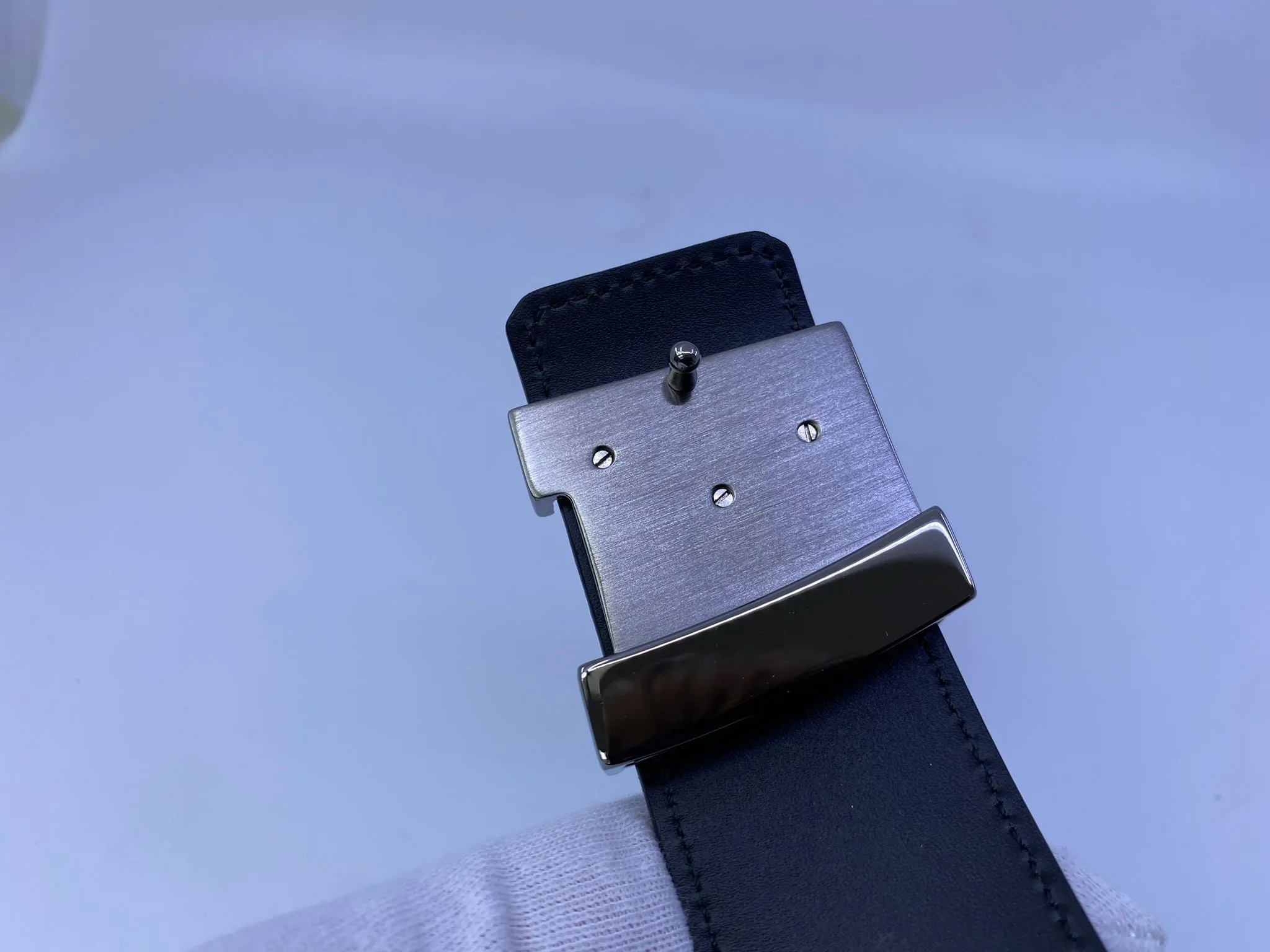 Petit Damier Suede Carbon Belt