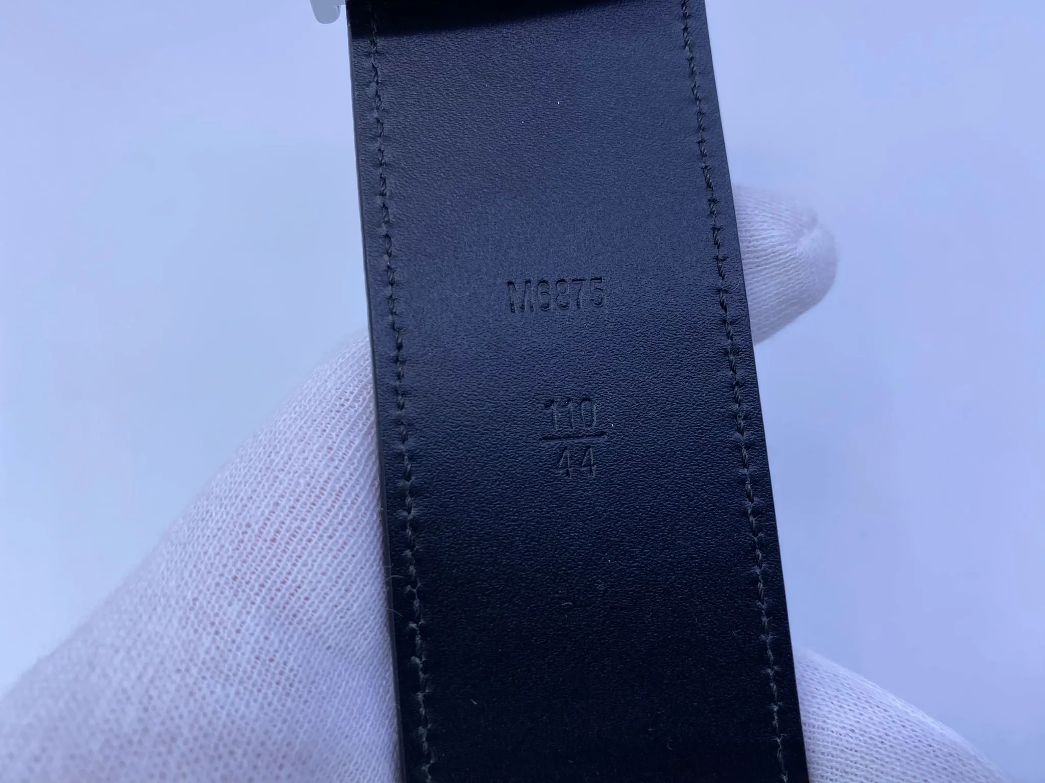 Petit Damier Suede Carbon Belt