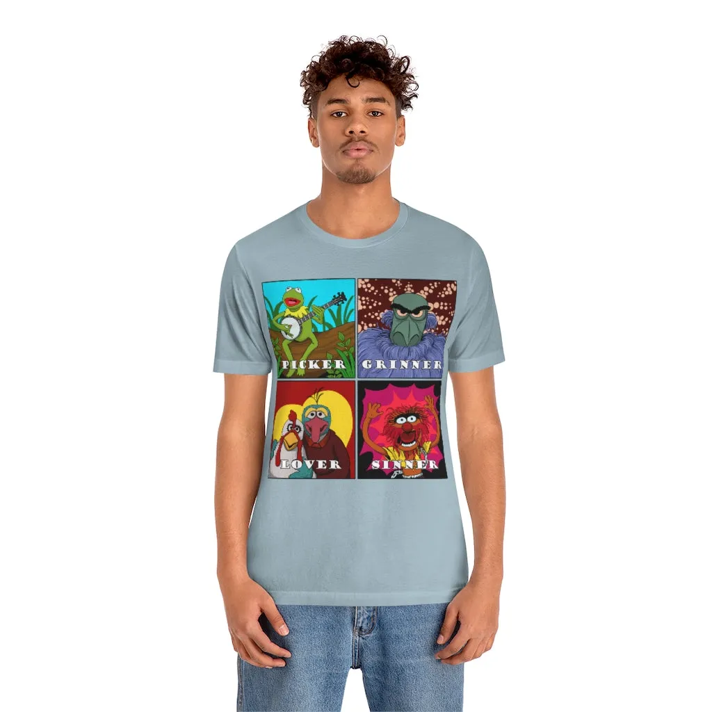 Picker Grinner Tee on Bella Canvas