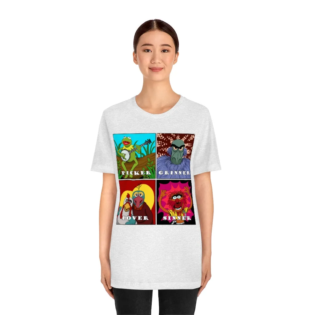 Picker Grinner Tee on Bella Canvas