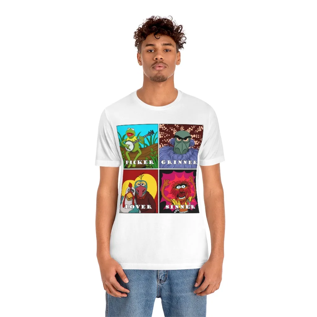 Picker Grinner Tee on Bella Canvas