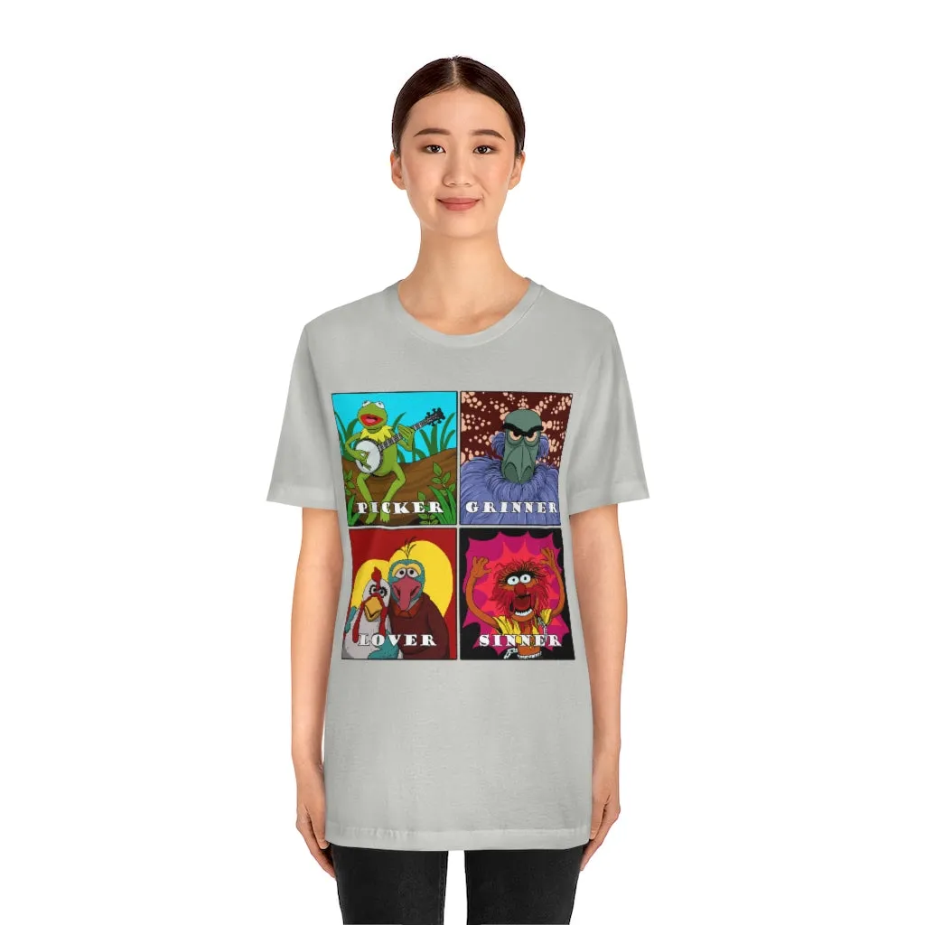 Picker Grinner Tee on Bella Canvas