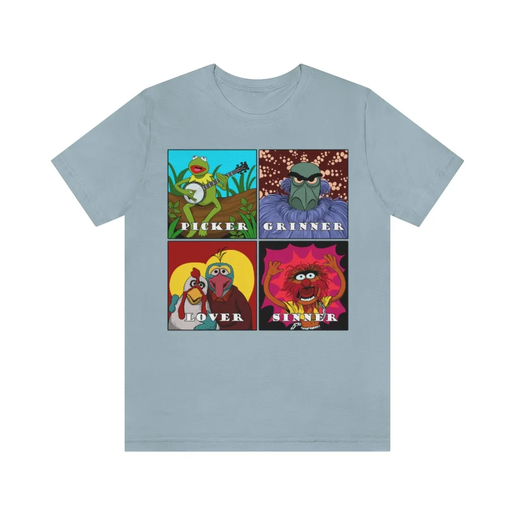 Picker Grinner Tee on Bella Canvas