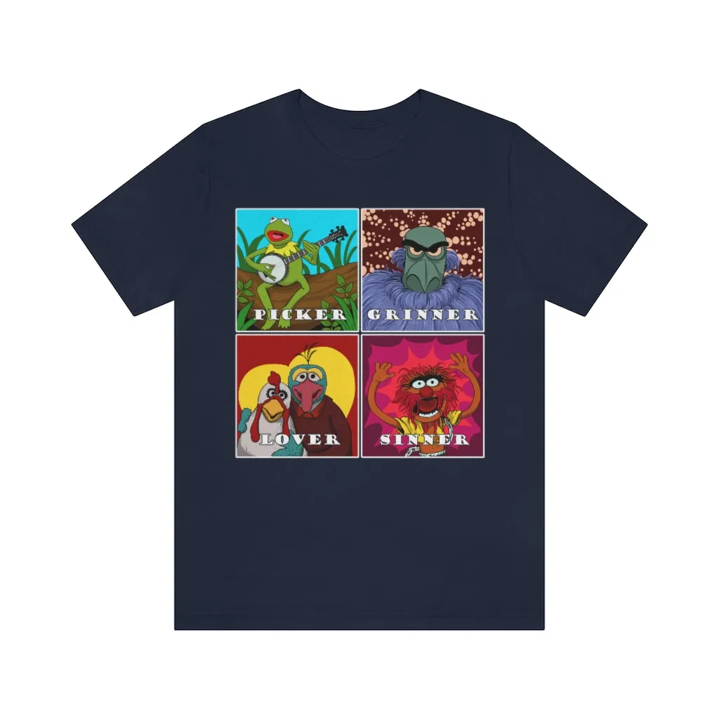 Picker Grinner Tee on Bella Canvas