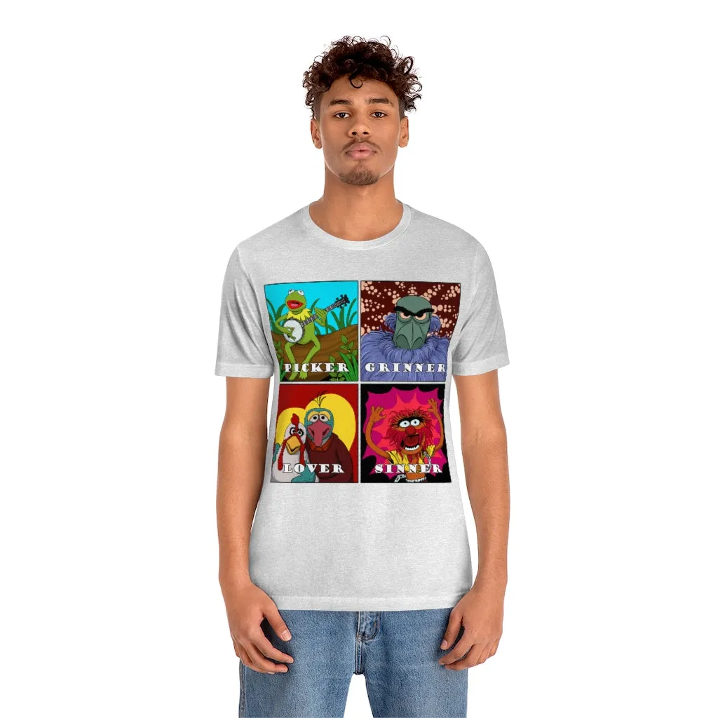 Picker Grinner Tee on Bella Canvas