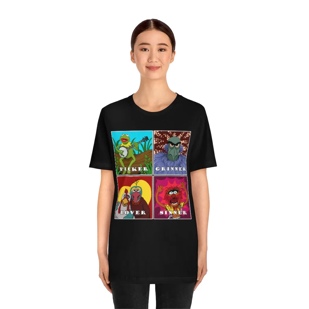 Picker Grinner Tee on Bella Canvas