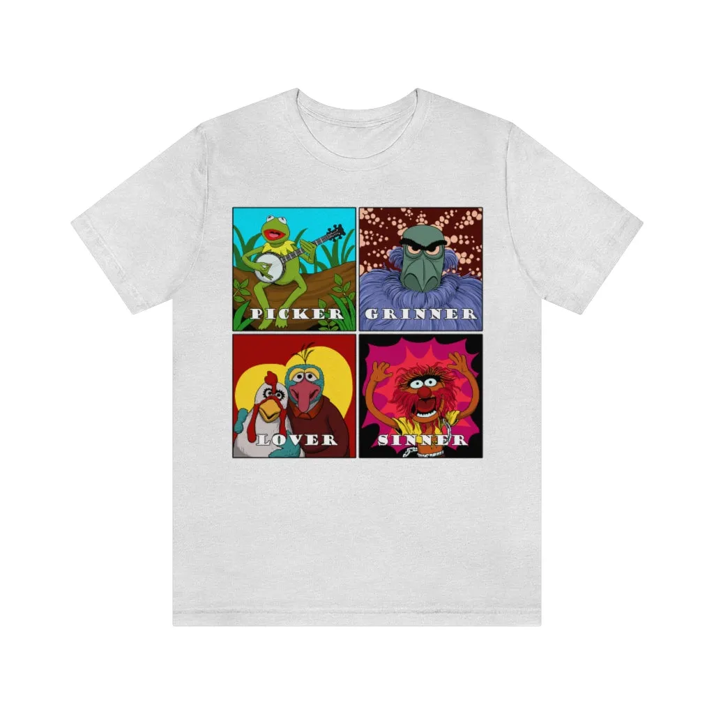 Picker Grinner Tee on Bella Canvas