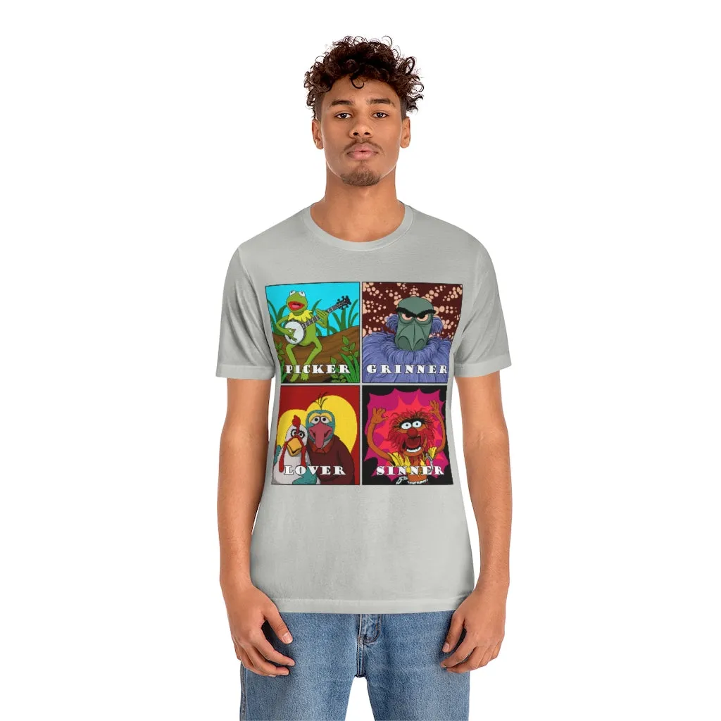 Picker Grinner Tee on Bella Canvas