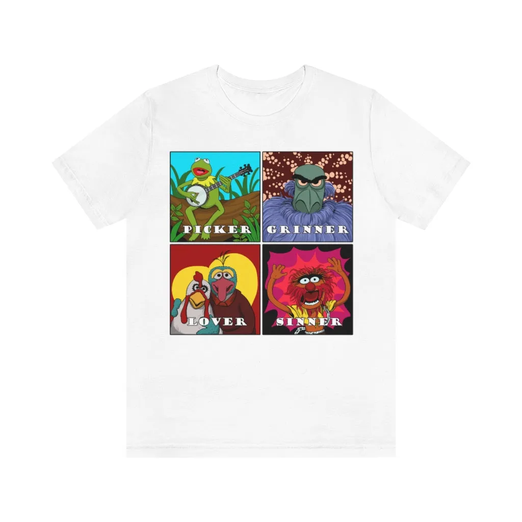 Picker Grinner Tee on Bella Canvas