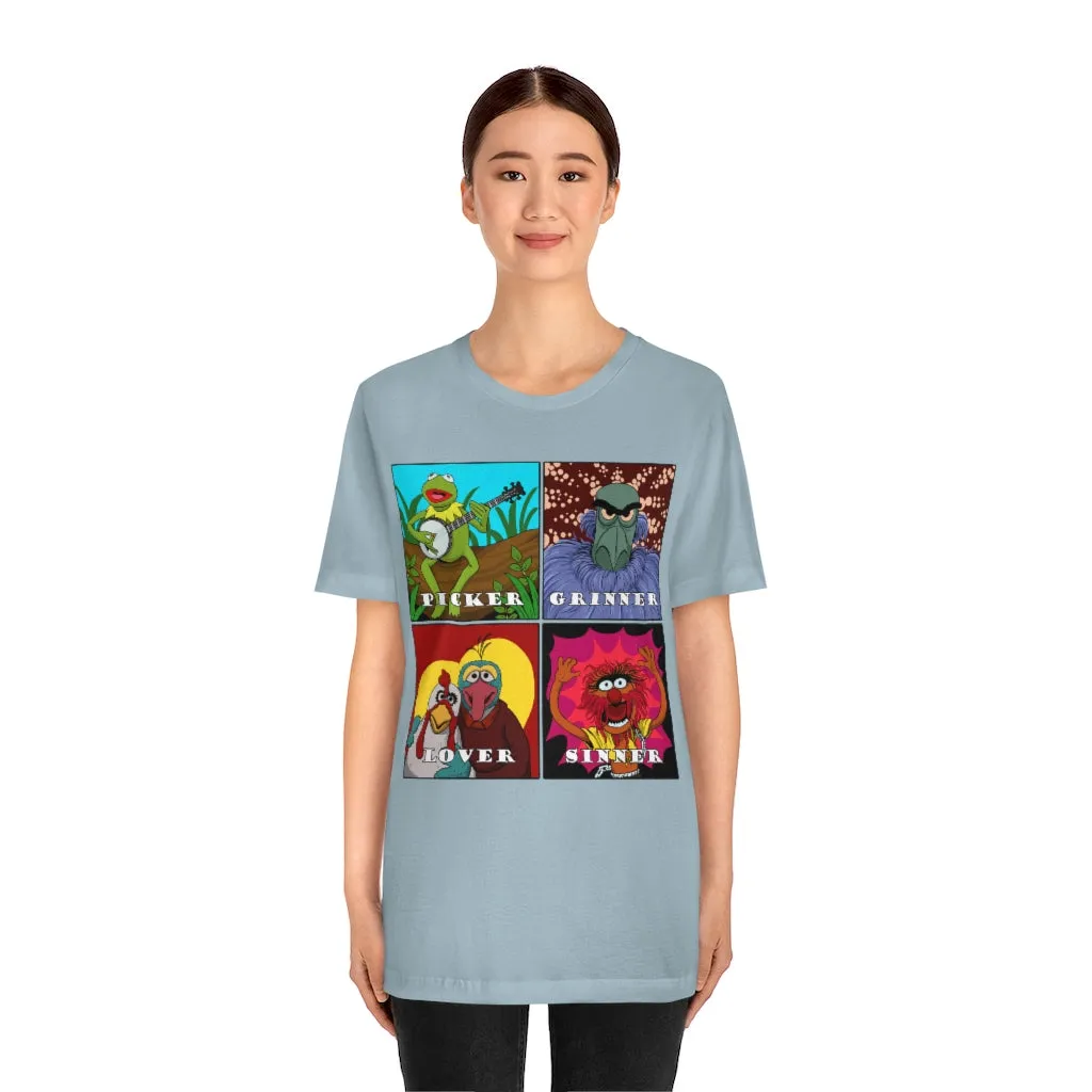 Picker Grinner Tee on Bella Canvas