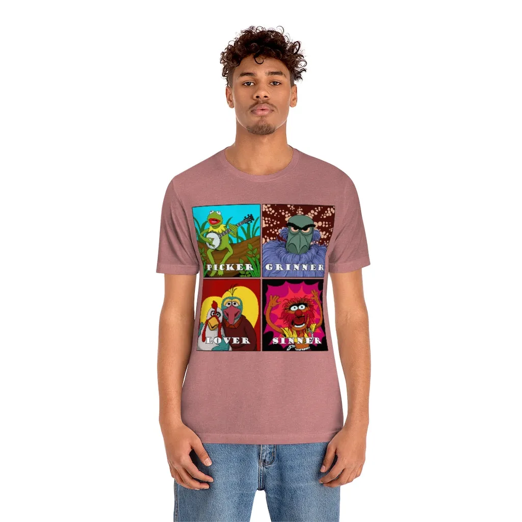 Picker Grinner Tee on Bella Canvas