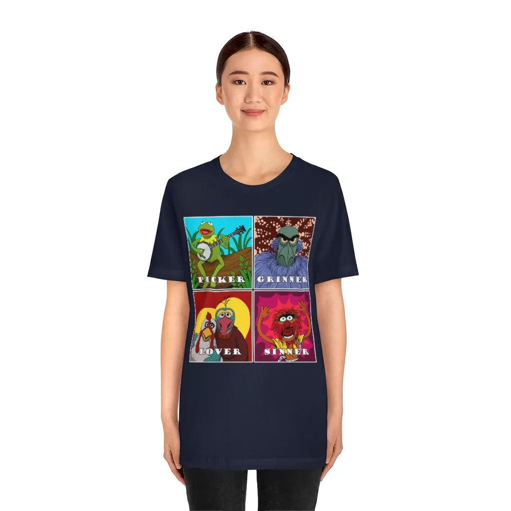 Picker Grinner Tee on Bella Canvas