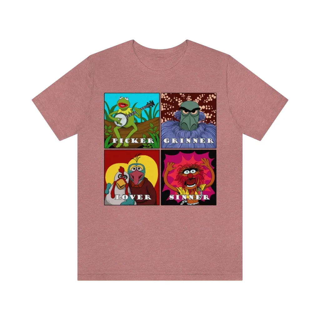 Picker Grinner Tee on Bella Canvas