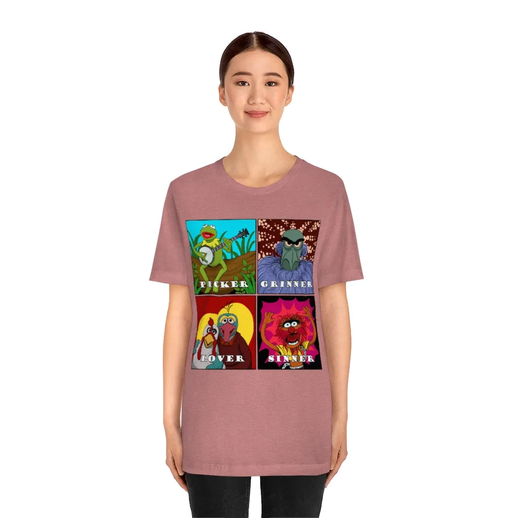 Picker Grinner Tee on Bella Canvas