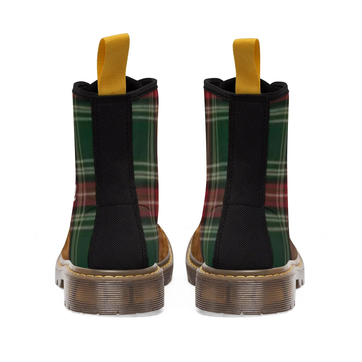 Plaid Canvas Boots