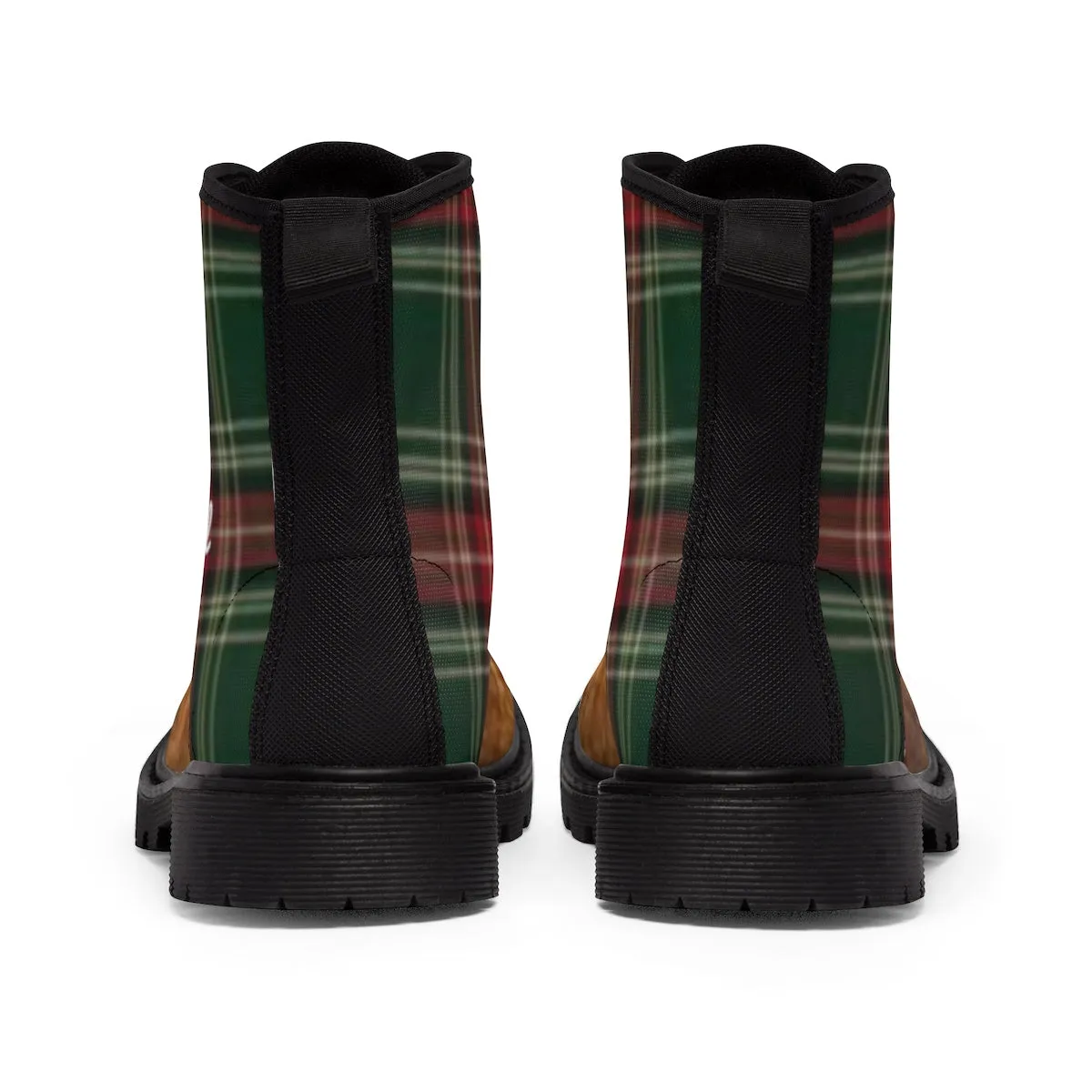 Plaid Canvas Boots