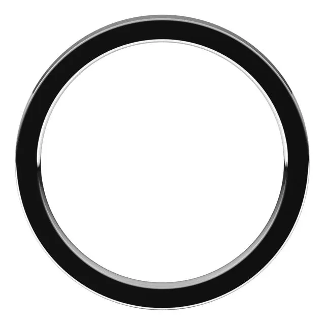 Platinum 2 mm Flat Comfort Fit Wedding Band