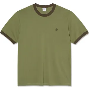 Polar Skate Co Ringer Tee Army Green/Brown
