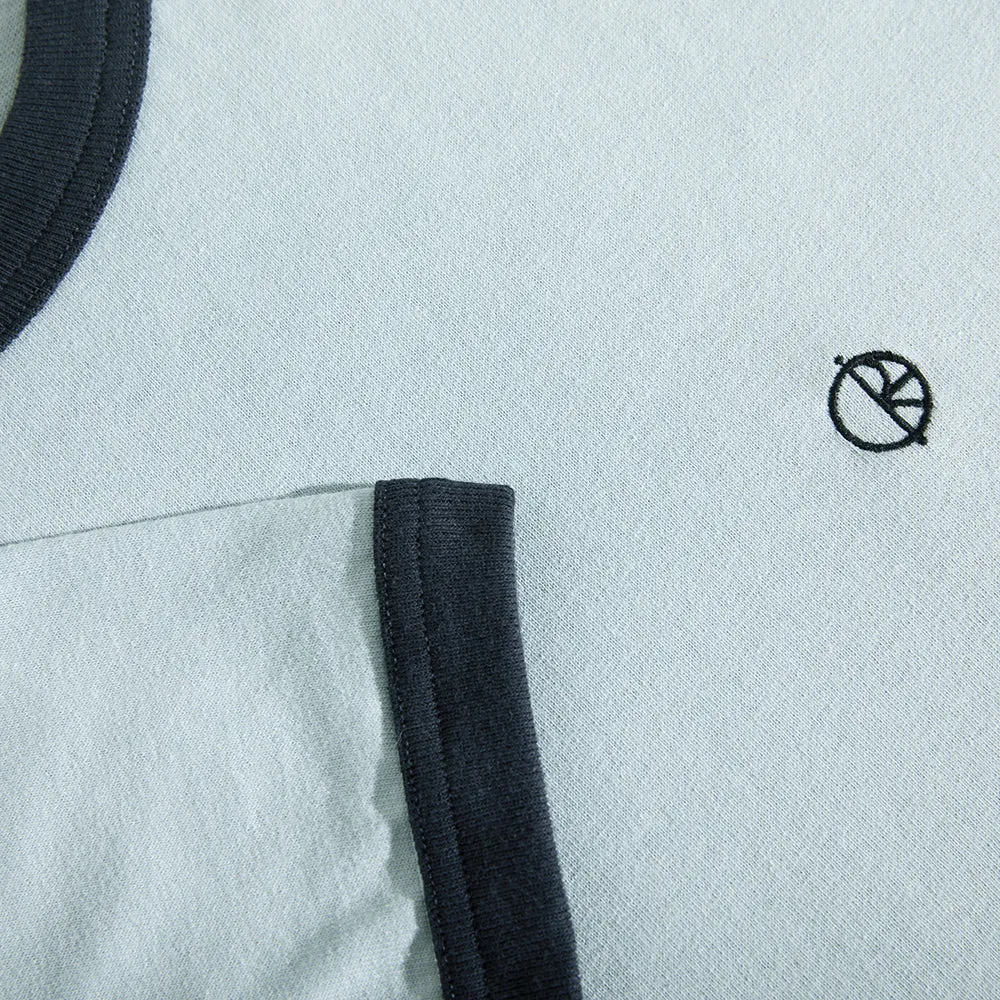 Polar Skate Co Ringer Tee Light Blue/Navy