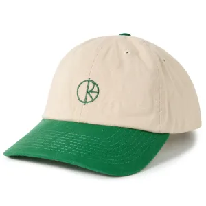 Polar Skate Co Sai Stroke Logo Cap | Ecru & Green