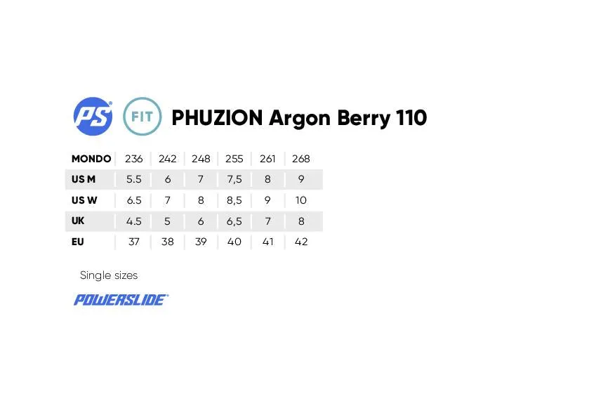 Powerslide Phuzion Argon Berry 110 Inline Skates