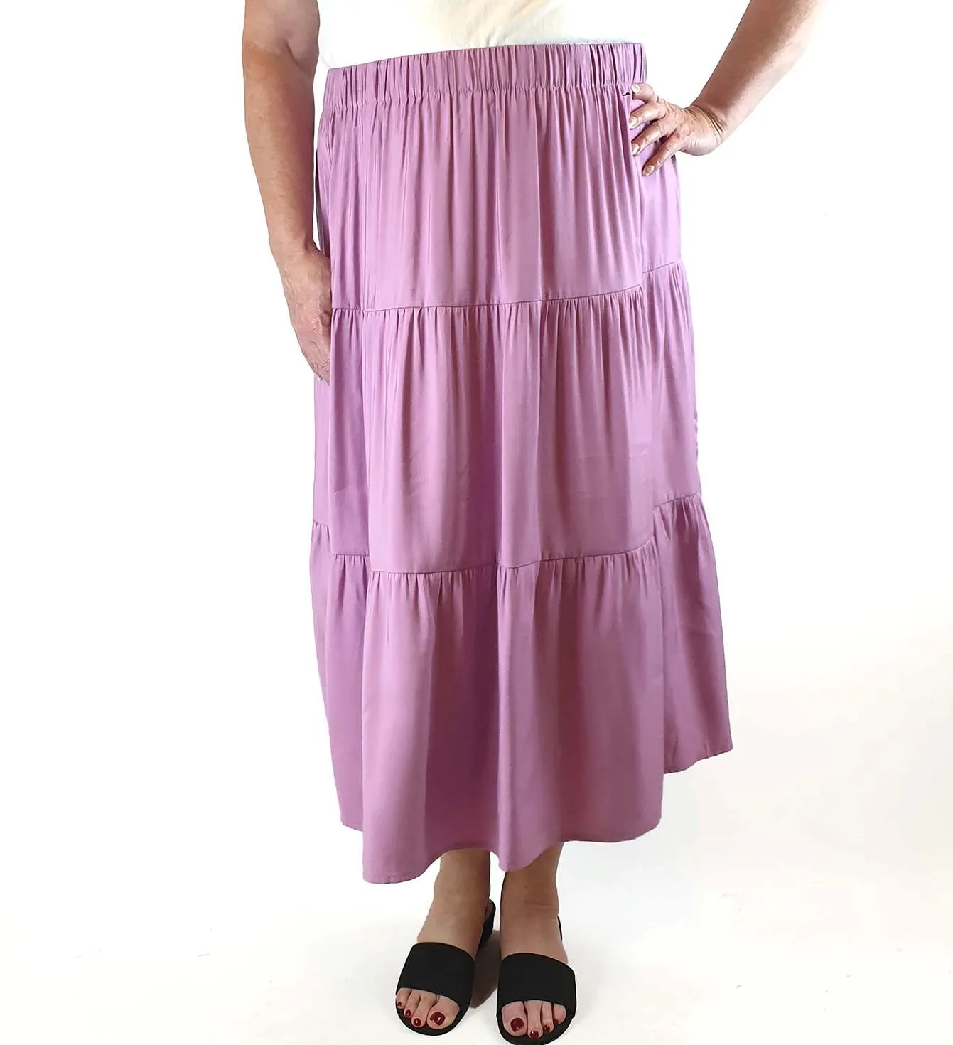 Princess Highway purple multi tier flowy skirt size 20 (best fits sizes 16-18)