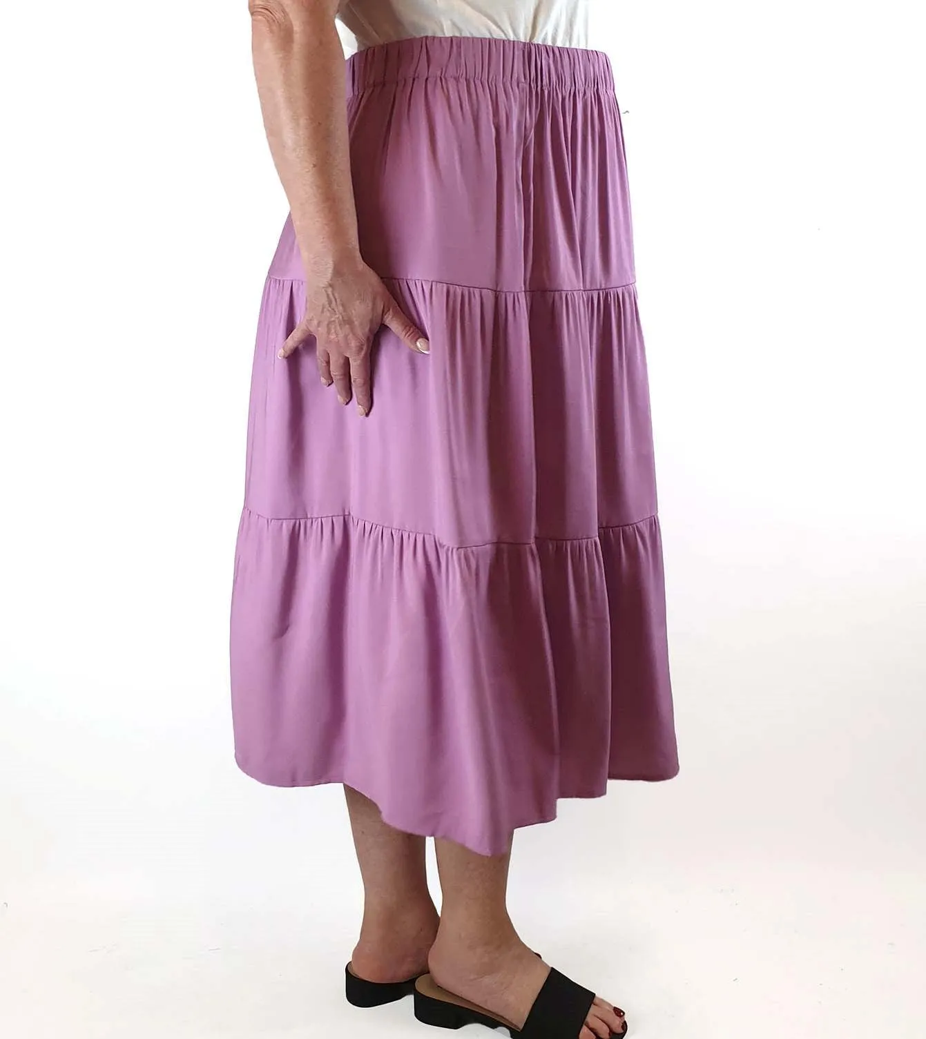 Princess Highway purple multi tier flowy skirt size 20 (best fits sizes 16-18)