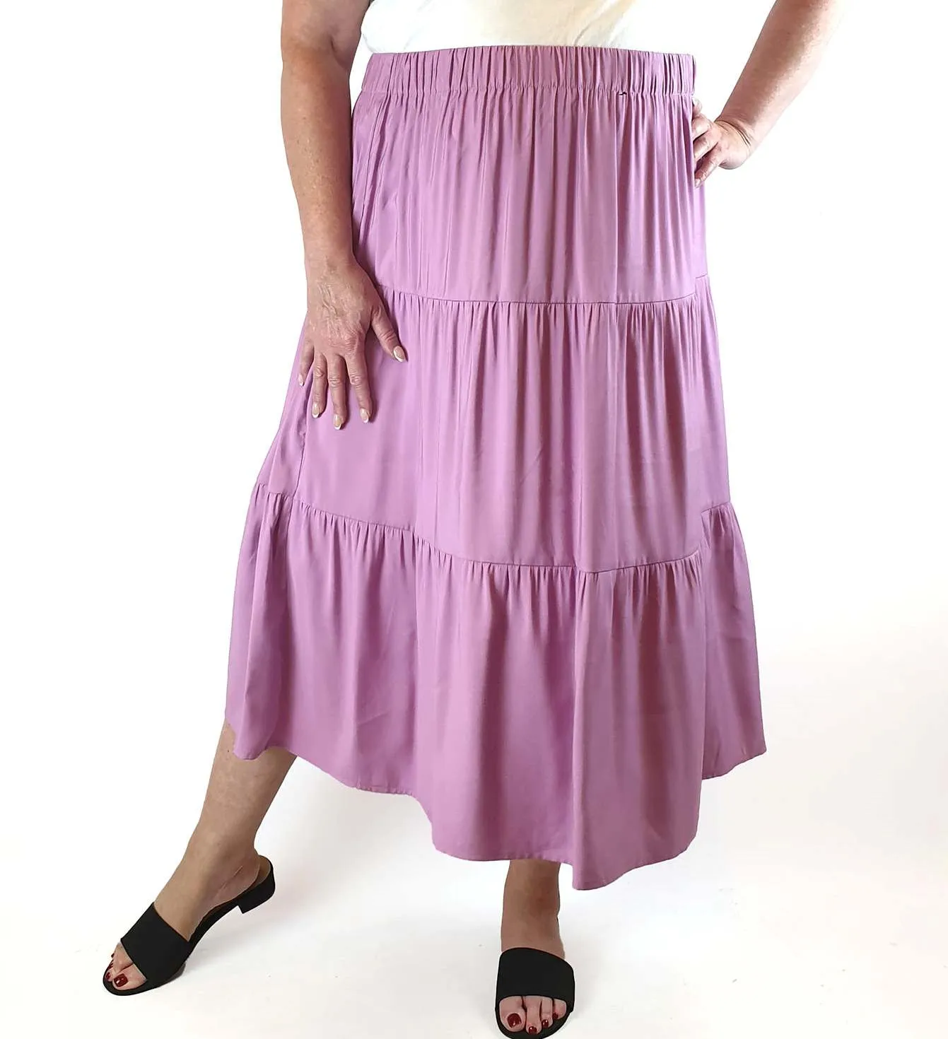 Princess Highway purple multi tier flowy skirt size 20 (best fits sizes 16-18)