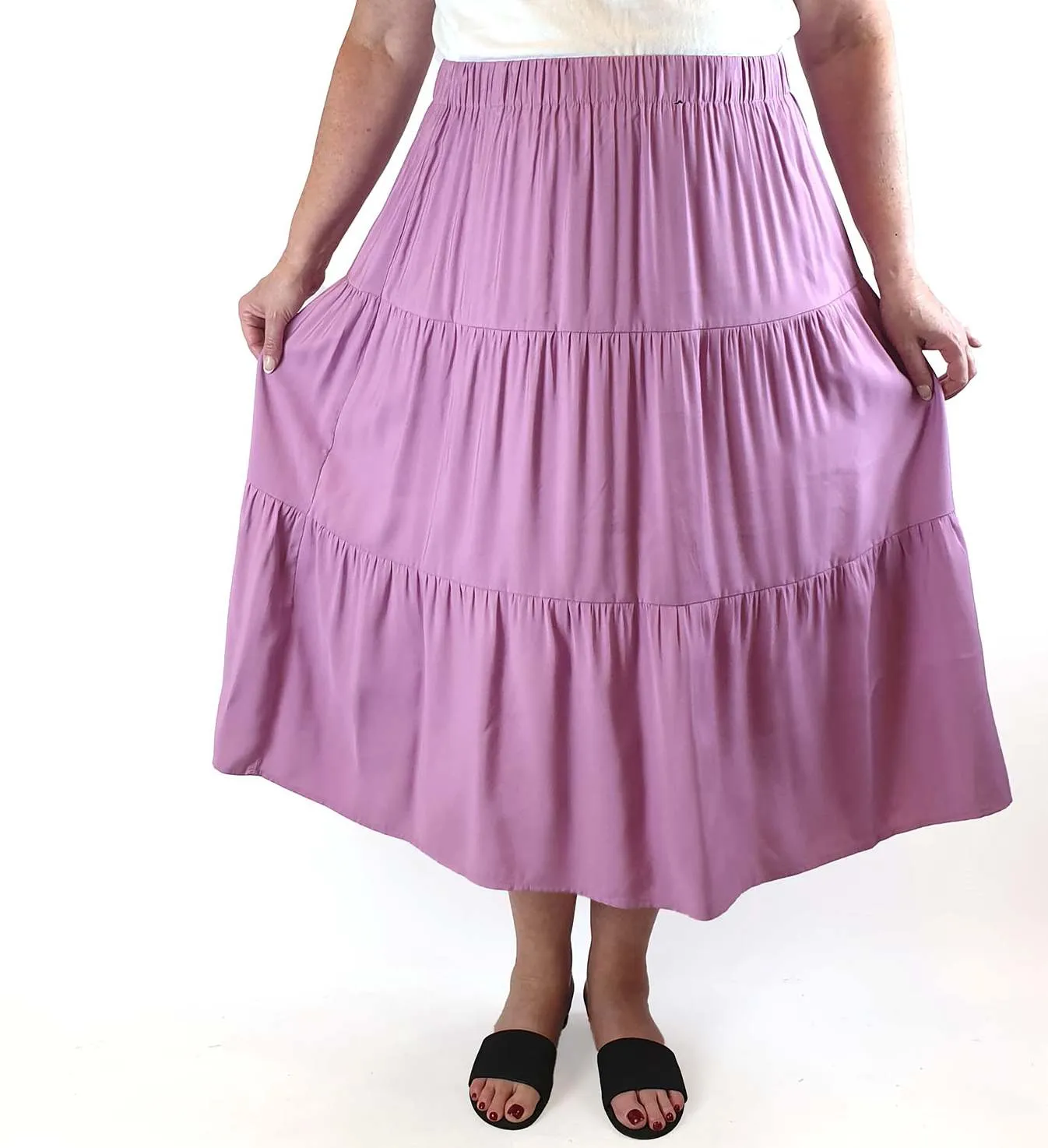 Princess Highway purple multi tier flowy skirt size 20 (best fits sizes 16-18)