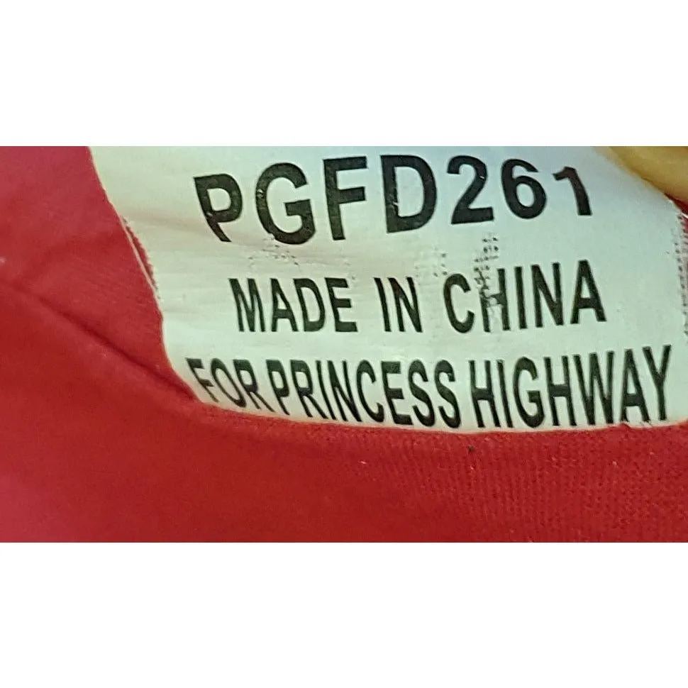 Princess Highway red sleeveless dresss with pink floral print size 10