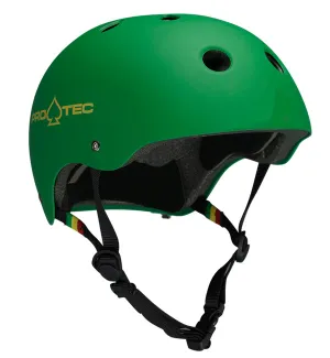 Pro Tec Classic Matt Rasta Green Helmet