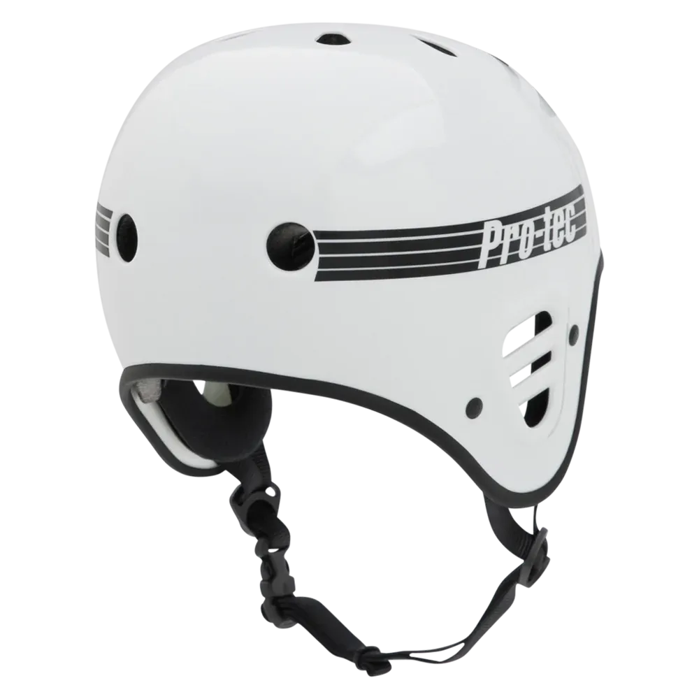 Protec Full Cut Gloss White Skate Helmet