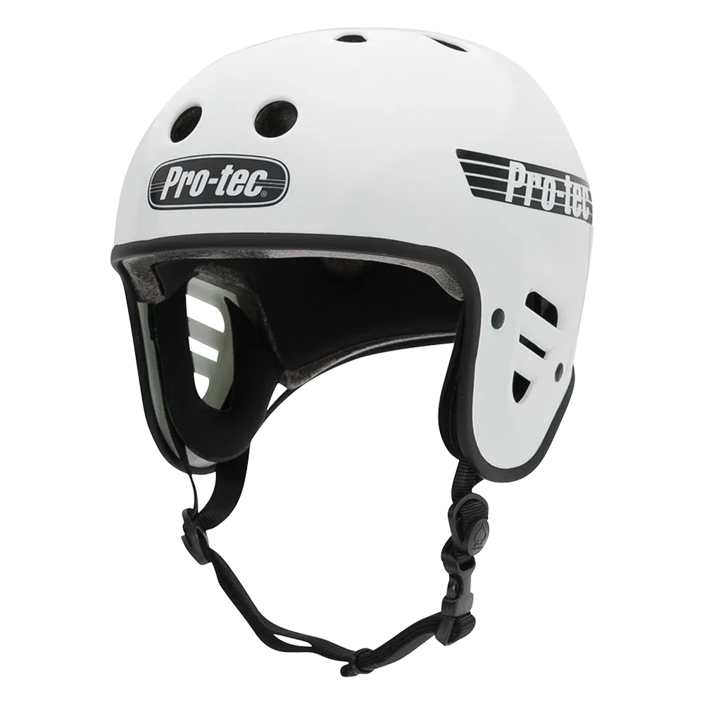 Protec Full Cut Gloss White Skate Helmet