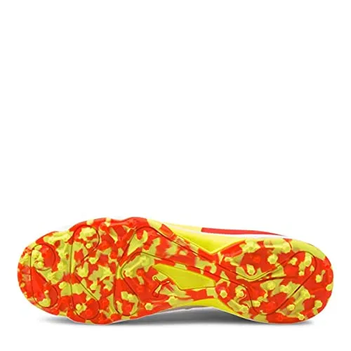 Puma Men's Red, Yellow & White Cricket Shoe- 10 UK