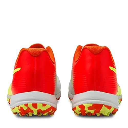 Puma Men's Red, Yellow & White Cricket Shoe- 10 UK